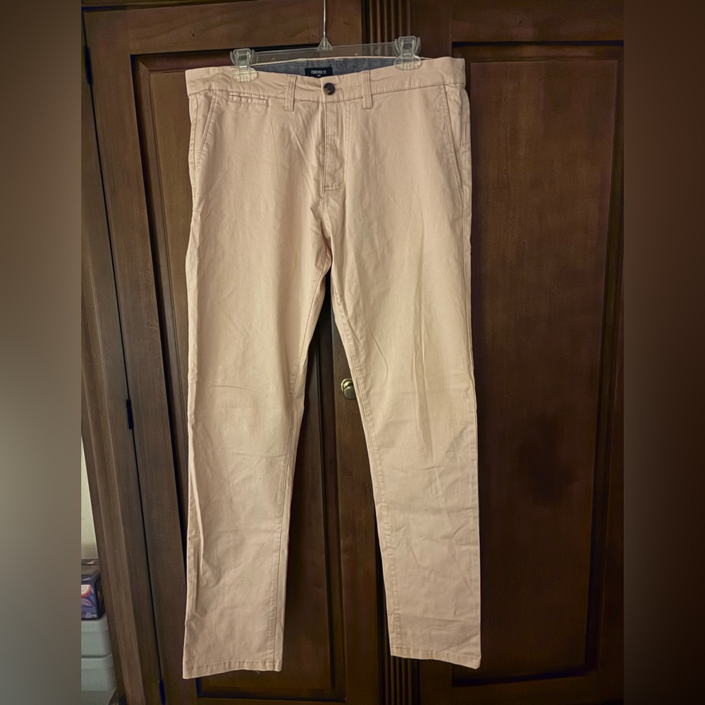 Forever 21 Men's LIGHT PINK Chinos